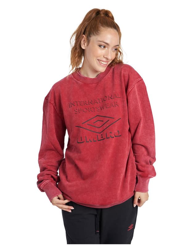 Umbro Sweatshirt Large Logo Rød XL Mand