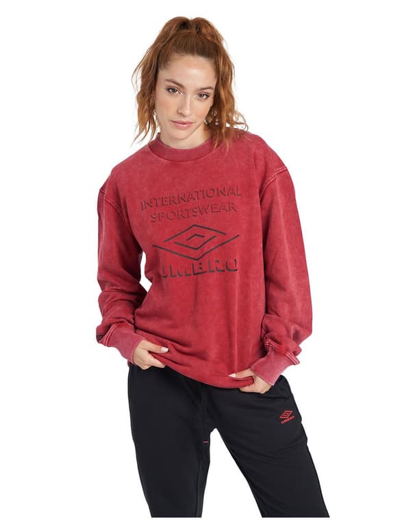 Umbro Sweatshirt Large Logo Rød XL Mand