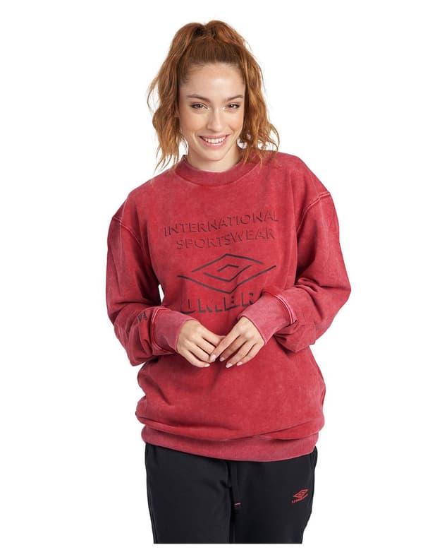 Umbro Sweatshirt Large Logo Rød XL Mand