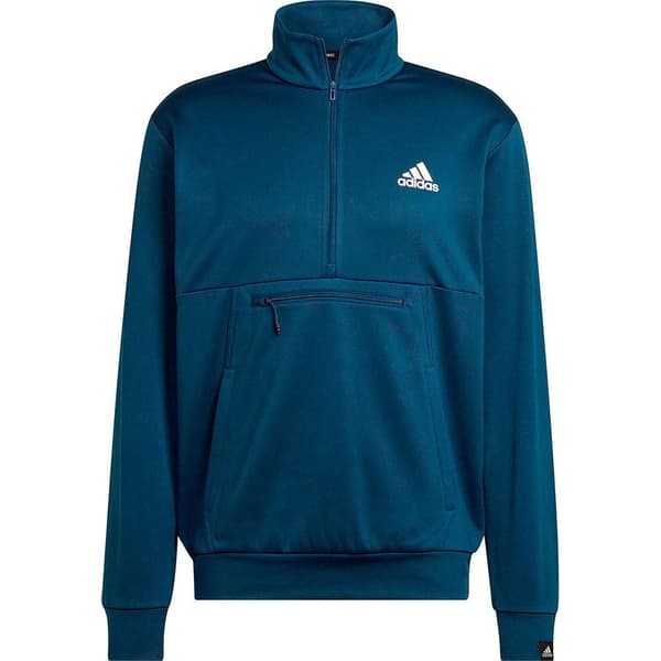 Adidas Tröja Med Halv Dragkedja Gg Sl Blå M Man