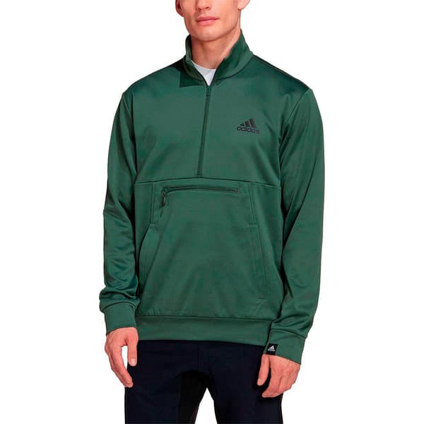 Adidas Tröja Med Halv Dragkedja Gg Sl Grönt S Man