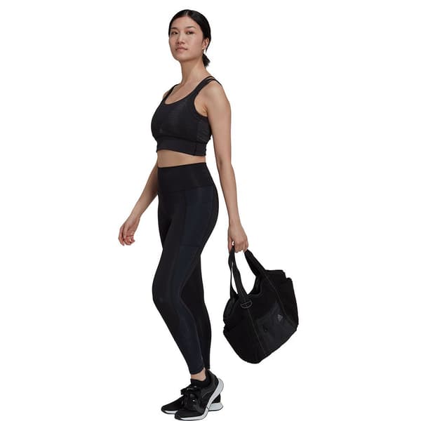 Adidas Leggingsit Optime Shine Musta M Nainen