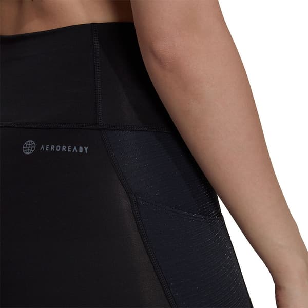 Adidas Leggingsit Optime Shine Musta M Nainen