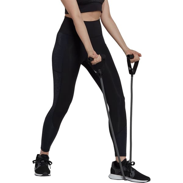 Adidas Leggingsit Optime Shine Musta M Nainen