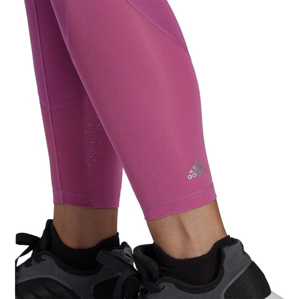 Adidas Leggings Optime Shine Lilla S Kvinde