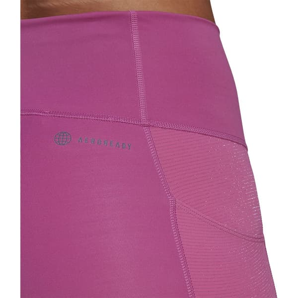 Adidas Leggings Optime Shine Lilla S Kvinde