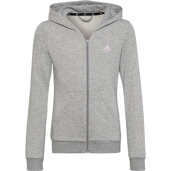 Adidas Full Vetoketjullinen Villapaita Essentials Harmaa 8-9 Years