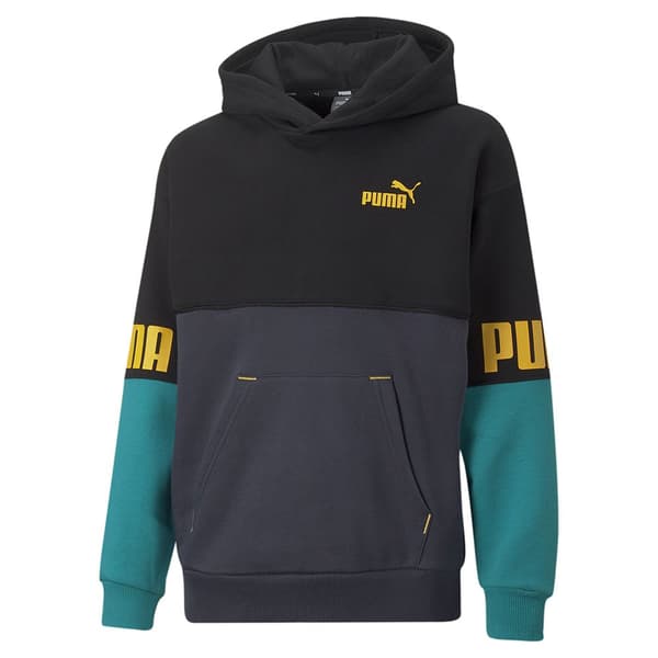 Puma Tröja Power Colorblock Fl Svart 5-6 Years