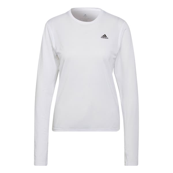Adidas Langærmet T-shirt Run Icons Hvid L Kvinde