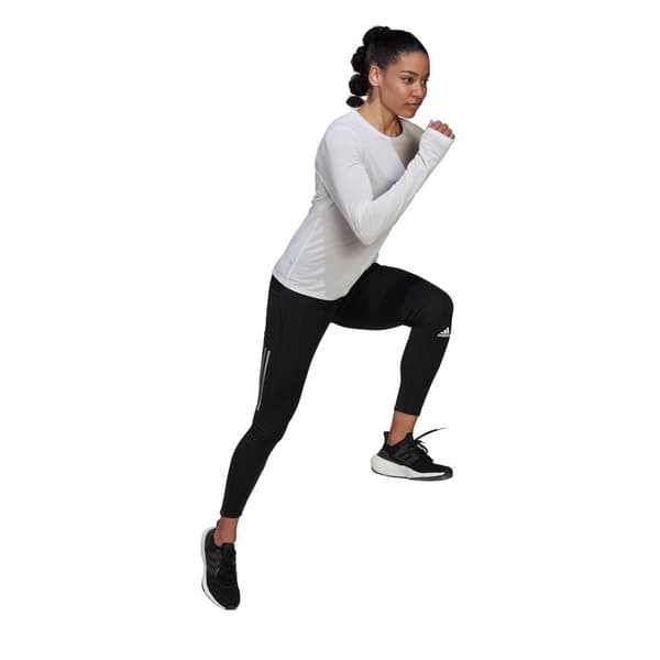 Adidas Langærmet T-shirt Run Icons Hvid L Kvinde