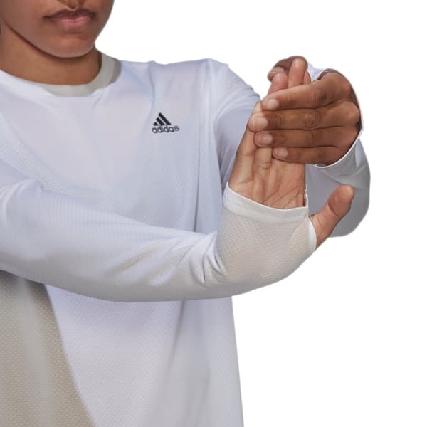 Adidas Langærmet T-shirt Run Icons Hvid L Kvinde
