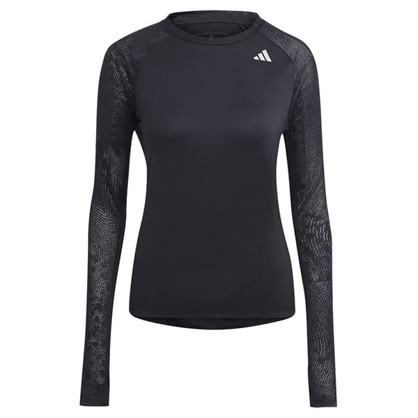 Adidas Pitkähihainen T-paita Adizero Musta S Nainen