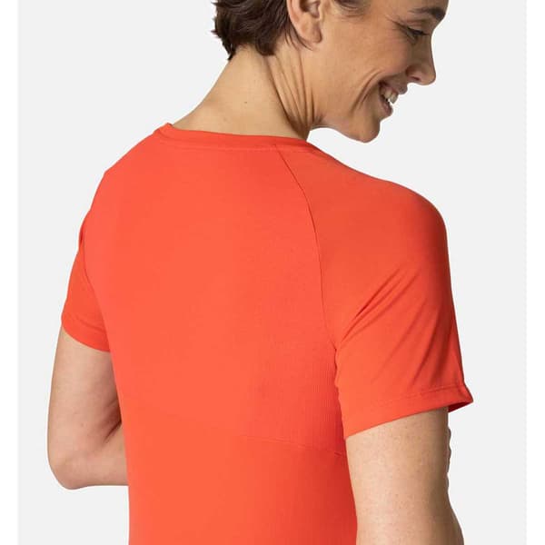 Odlo Kortärmad T-shirt Crew Essential Chill-te Orange S Kvinna