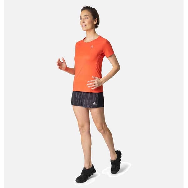Odlo Kortärmad T-shirt Crew Essential Chill-te Orange S Kvinna