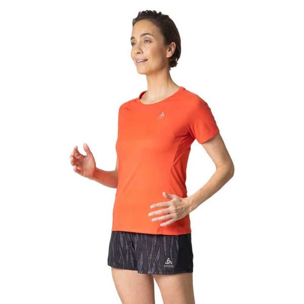 Odlo Kortärmad T-shirt Crew Essential Chill-te Orange S Kvinna