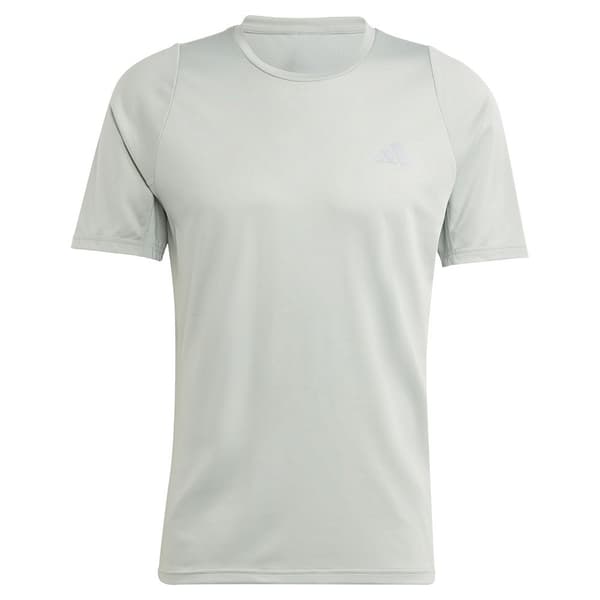 Adidas Lyhythihainen T-paita Run Icons 3 Stripes Harmaa L Mies