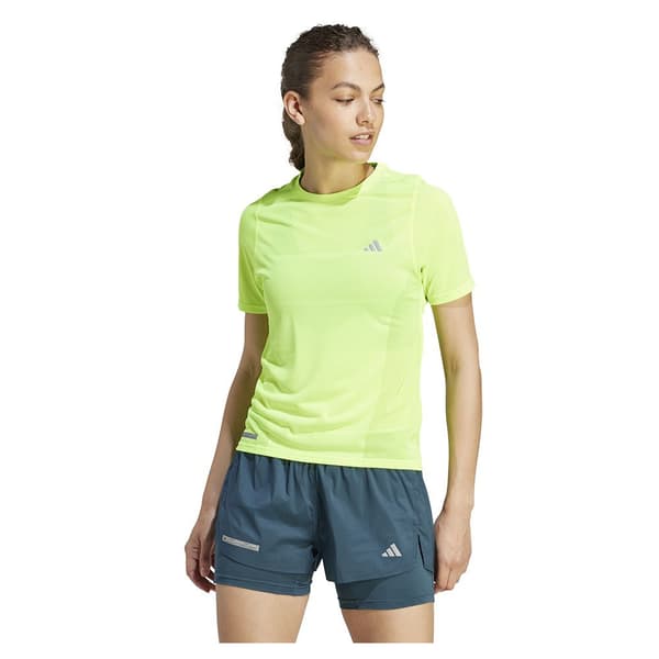 Adidas Lyhythihainen T-paita Ultimate Knit Keltainen L Nainen