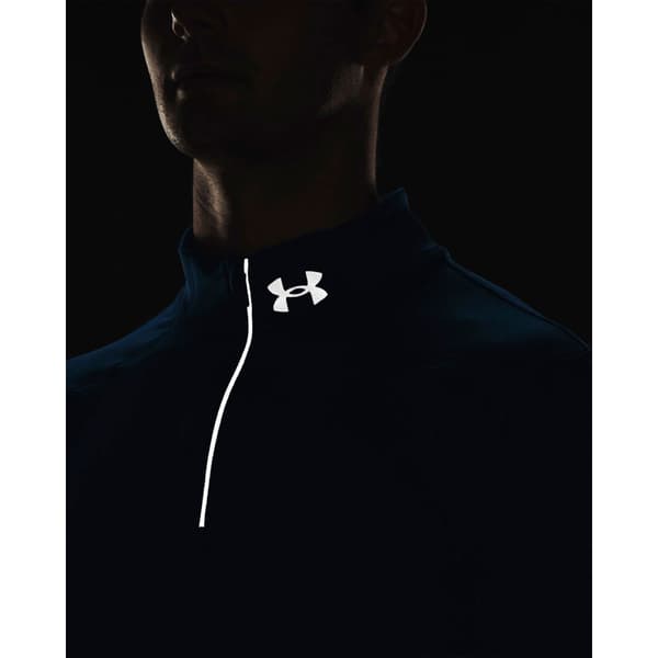 Under Armour Halv Lynlå Sweatshirt Qualifier Run Blå XL Mand