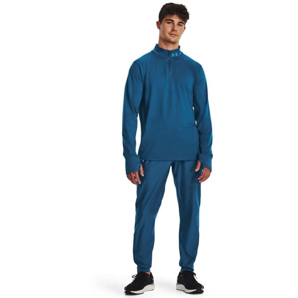 Under Armour Halv Lynlå Sweatshirt Qualifier Run Blå XL Mand
