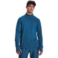 Miniatyrbillede 1 af 6: Under Armour Halv Lynlå Sweatshirt Qualifier Run Blå XL Mand