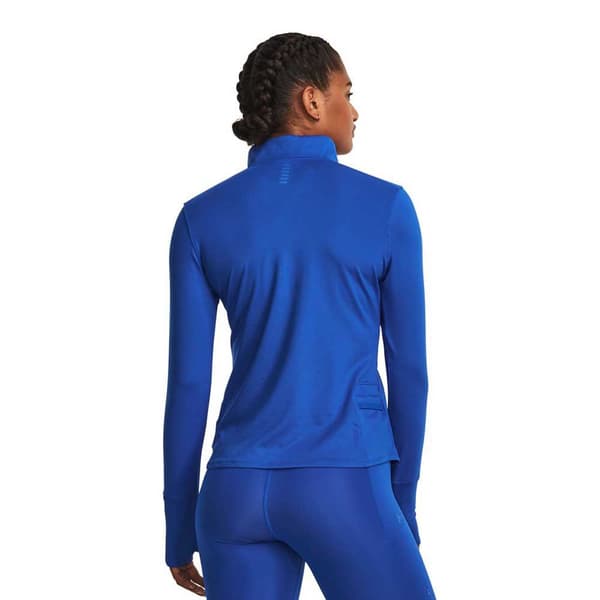Under Armour T-shirt Med Halv Dragkedja Qualifier Run Blå XS Kvinna