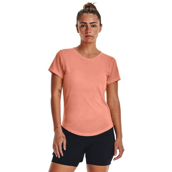 Under Armour Kortärmad T-shirt Streaker Orange M Kvinna