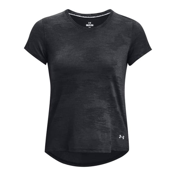 Under Armour Kortärmad T-shirt Streaker Speed Camo Svart M Kvinna