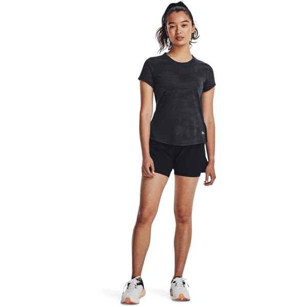 Under Armour Kortärmad T-shirt Streaker Speed Camo Svart M Kvinna