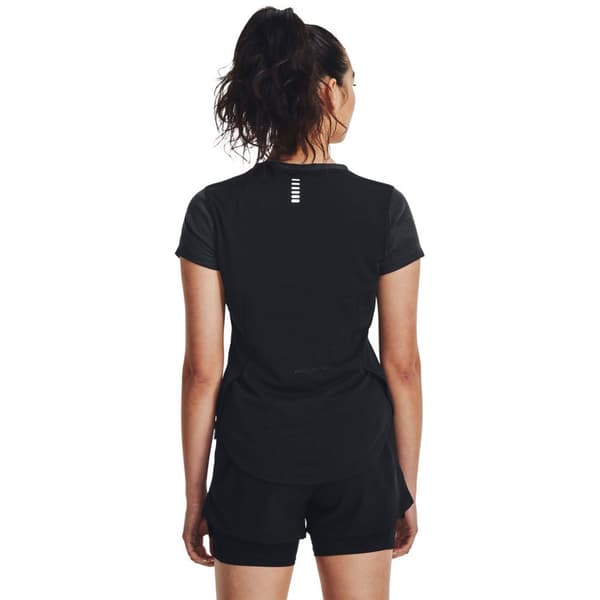 Under Armour Kortärmad T-shirt Streaker Speed Camo Svart M Kvinna