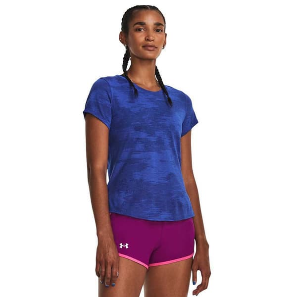 Under Armour Kortærmet T-shirt Streaker Speed Camo Blå XS Kvinde