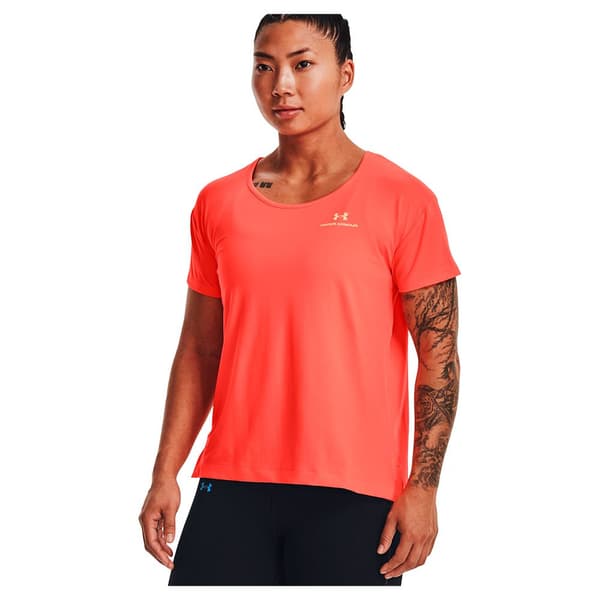 Under Armour Kortärmad T-shirt Rush Energy Orange XS Kvinna