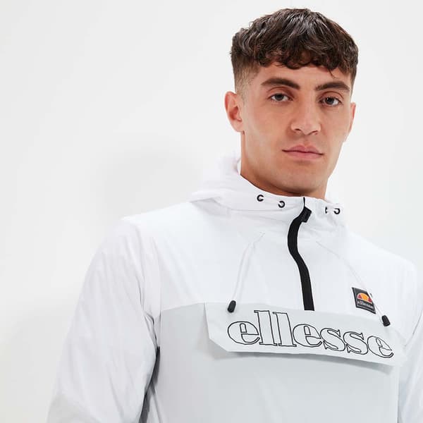 Ellesse Regnjakke Polteri Hvid,Grå S Mand