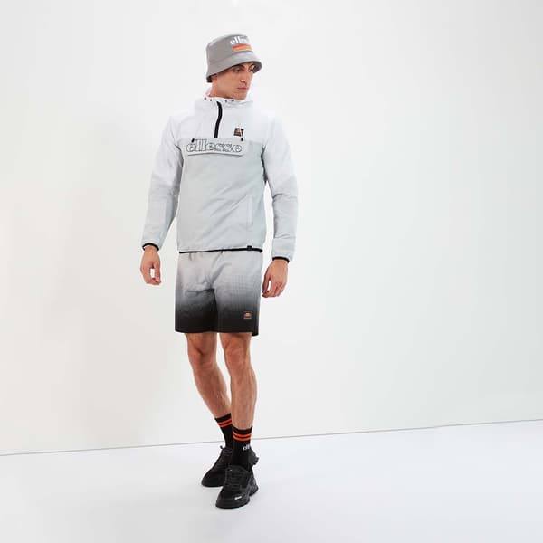 Ellesse Regnjakke Polteri Hvid,Grå S Mand