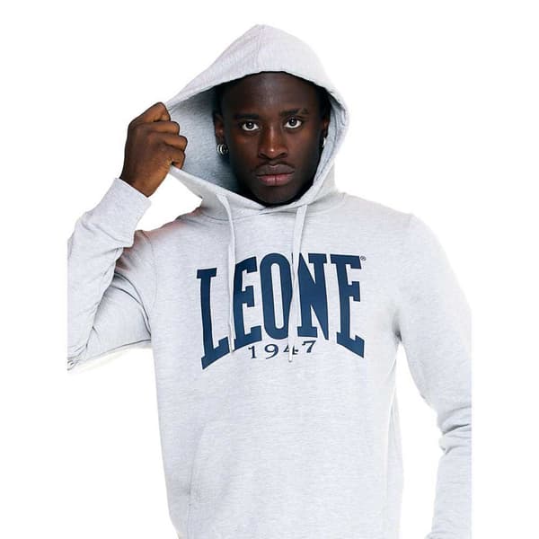 Leone Apparel Luvtröja Big Logo Basic Grå M Man