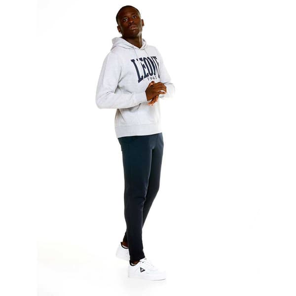 Leone Apparel Luvtröja Big Logo Basic Grå M Man