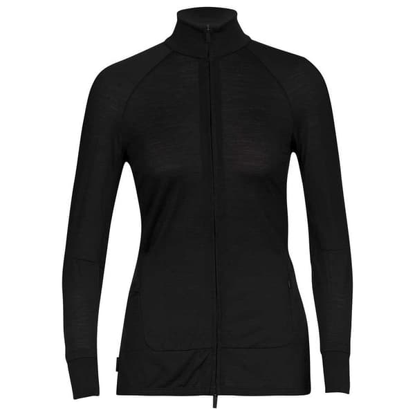 Icebreaker Sweatshirt Zone Knit Zip Sort S Kvinde