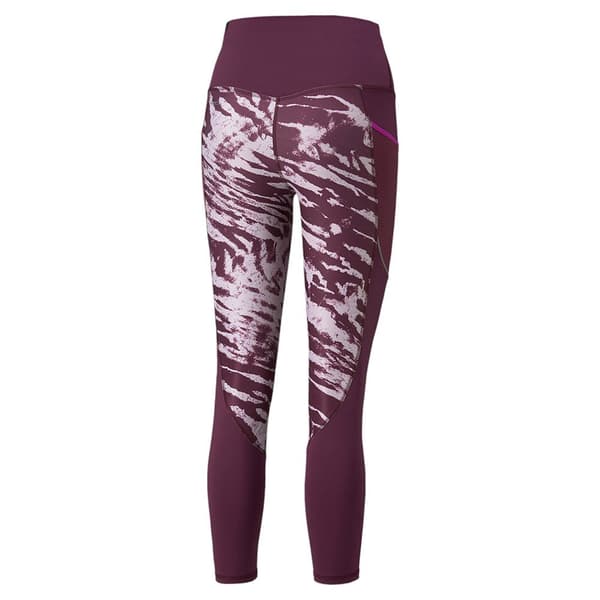 Puma Leggingsit 5k Graphic Hw 7/8 Violetti S Nainen