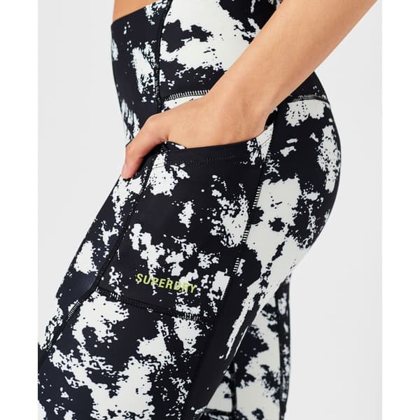 Superdry Run 7/8 Tight Sort S Kvinde