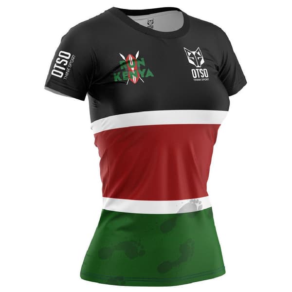 Otso Run Kenya Short Sleeve T-shirt Flerfärgad L Kvinna