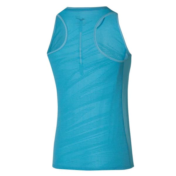 Mizuno Ärmlös T-shirt Aero Blå M Kvinna