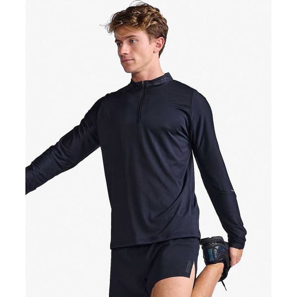 2xu Puolivetoketjullinen T-paita Light Speed Tech Musta S Mies