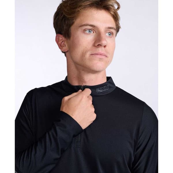 2xu Puolivetoketjullinen T-paita Light Speed Tech Musta S Mies