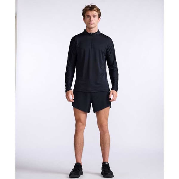 2xu Puolivetoketjullinen T-paita Light Speed Tech Musta S Mies