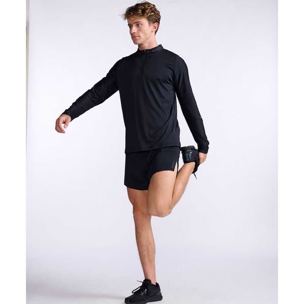 2xu T-shirt Med Halv Dragkedja Light Speed Tech Svart M Man
