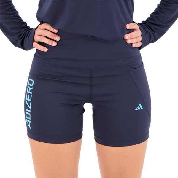 Adidas Lyhyet Leggingsit Adizero Lite Sininen L Nainen