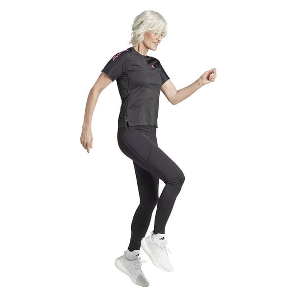 Adidas Kortärmad T-shirt Adizero Svart XS Kvinna