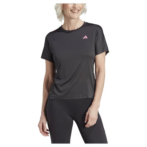Adidas Kortärmad T-shirt Adizero Svart XS Kvinna