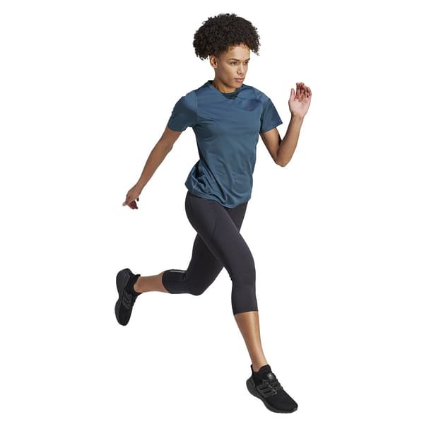 Adidas Lyhythihainen T-paita Run Icons Sininen XS Nainen