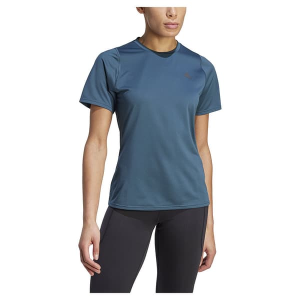 Adidas Lyhythihainen T-paita Run Icons Sininen XS Nainen
