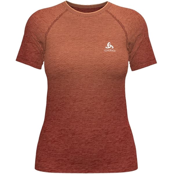 Odlo Kortärmad T-shirt Crew Essential Seamless Orange XS Kvinna
